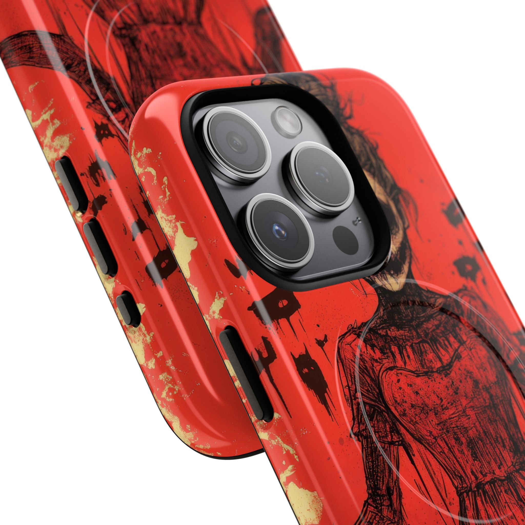 Haunting Scarlet Descent iPhone 15  Tough+ Phone Case