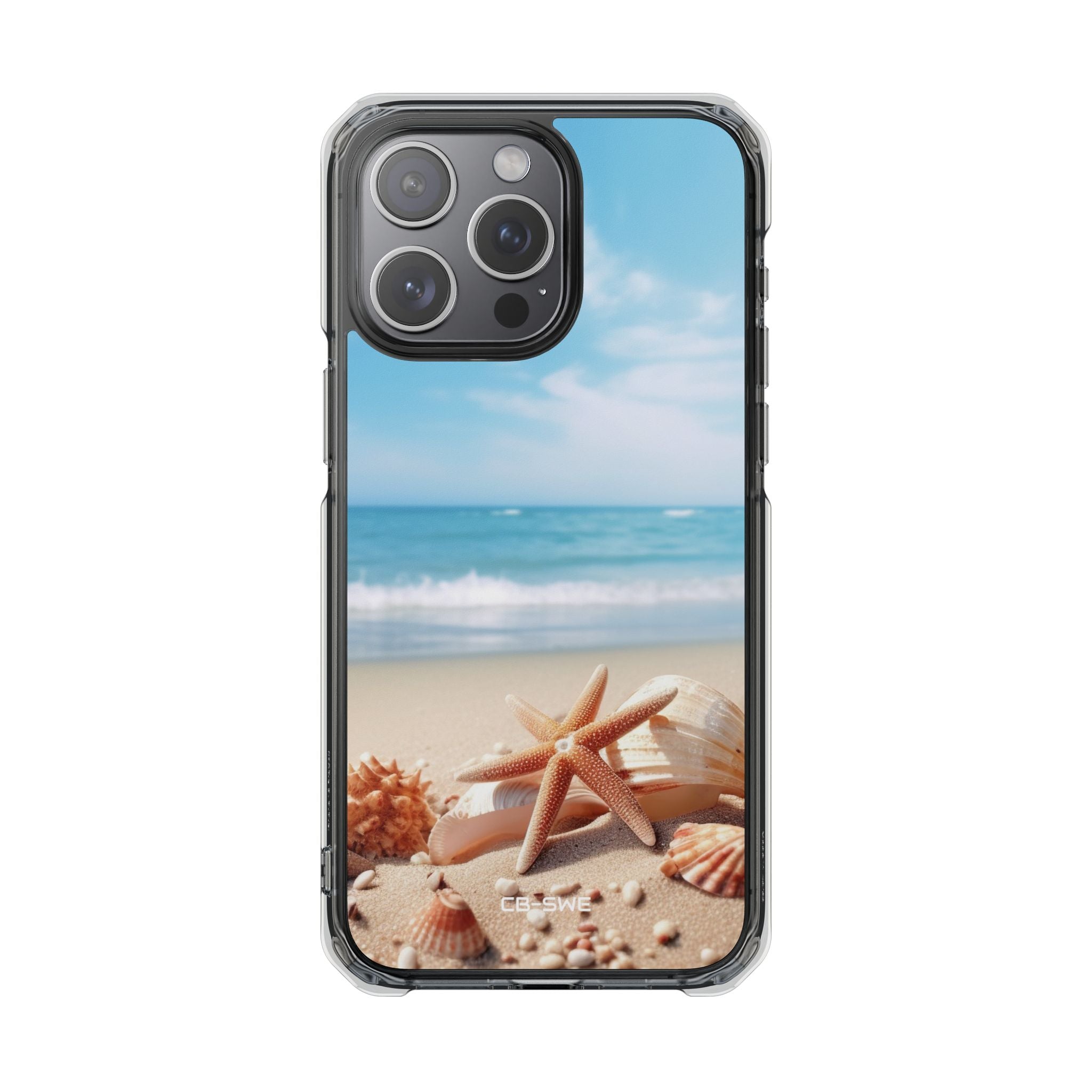 Shells Rest Beneath Waves iPhone Case - Impact