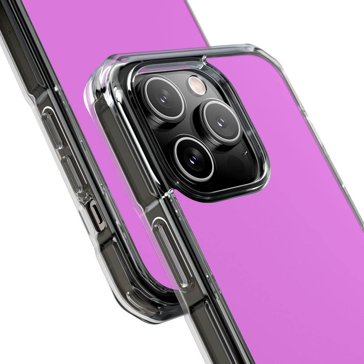 Violett | Handyhülle für iPhone (Clear Impact Case - Magnetisch) 