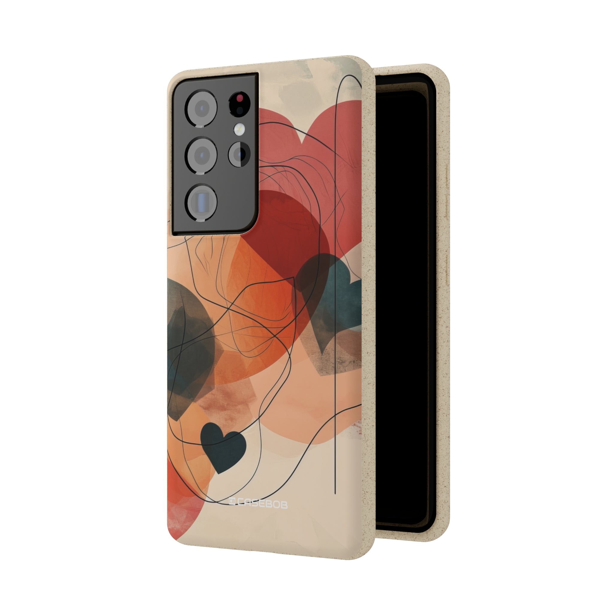 Abstract Heart Harmony | Biodegradable Phone Case