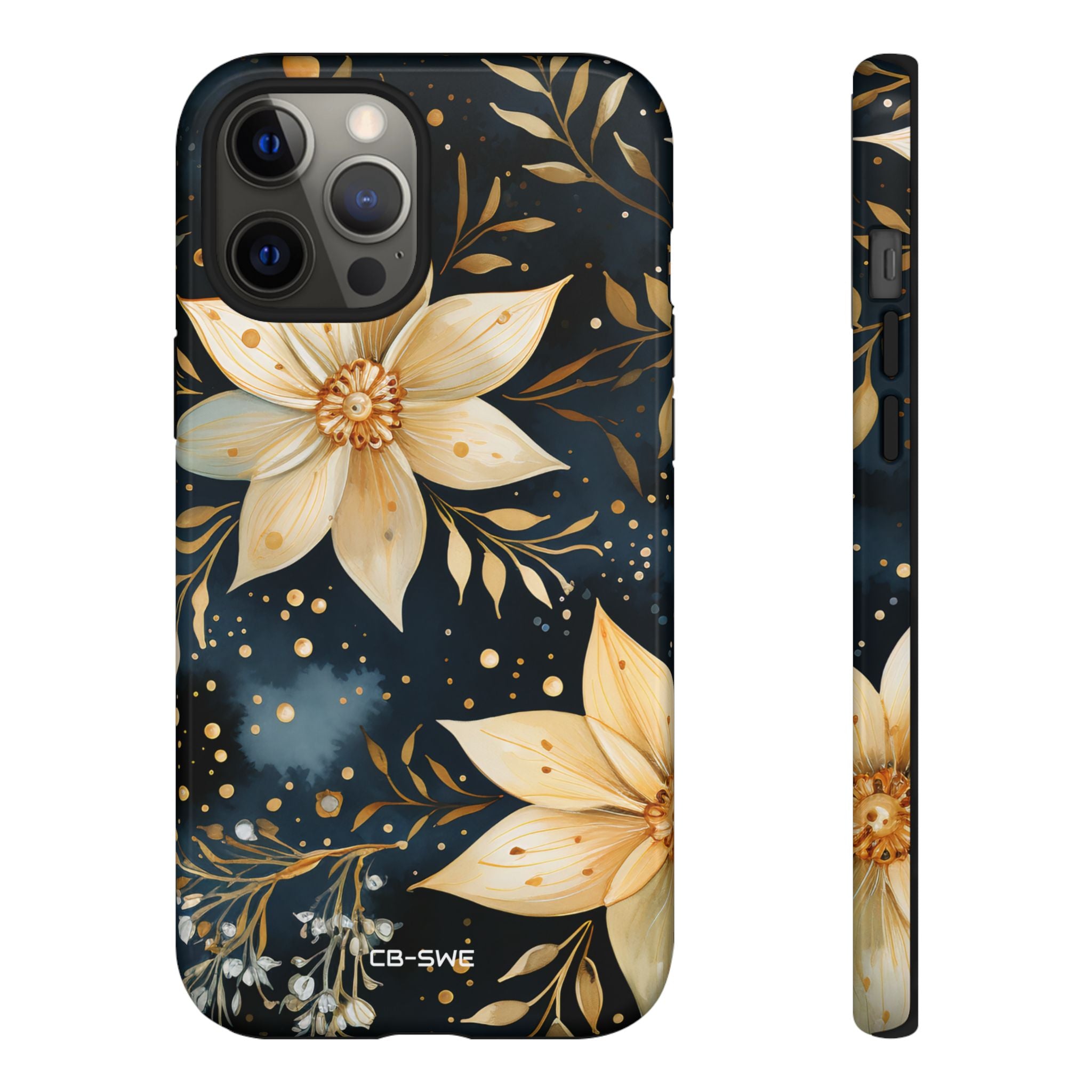Floral Elegance Flourishes - iPhone Case