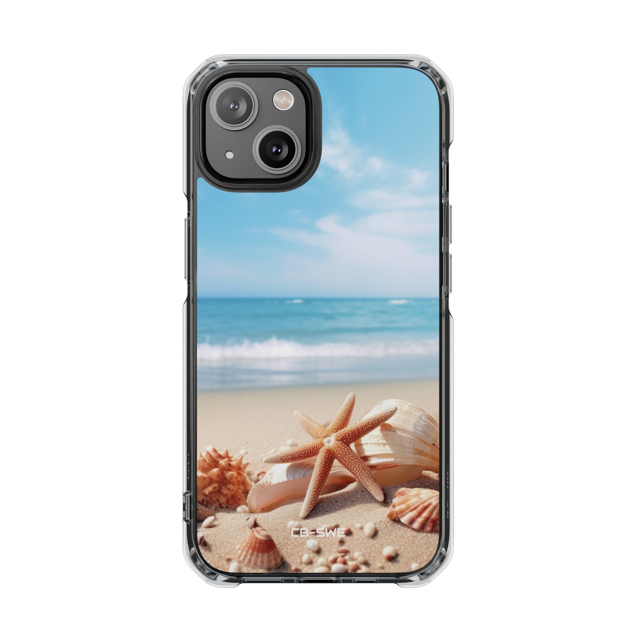 Shells Rest Beneath Waves iPhone Case - Impact