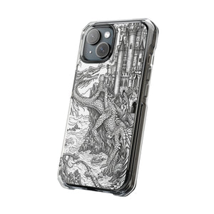 Dragon's Ascent - Phone Case for iPhone (Clear Impact - Magnetic)