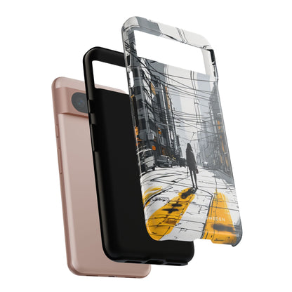 Urban Noir Streetscape Google Pixel 8 - Tough Phone Case