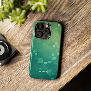 Green Dot Matrix - Protective Phone Case