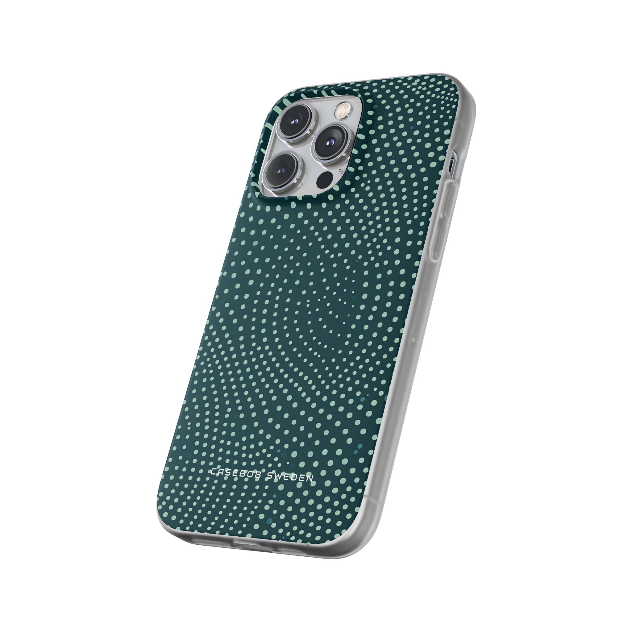 Teal Rippleflow iPhone 14 - Flexi Phone Case