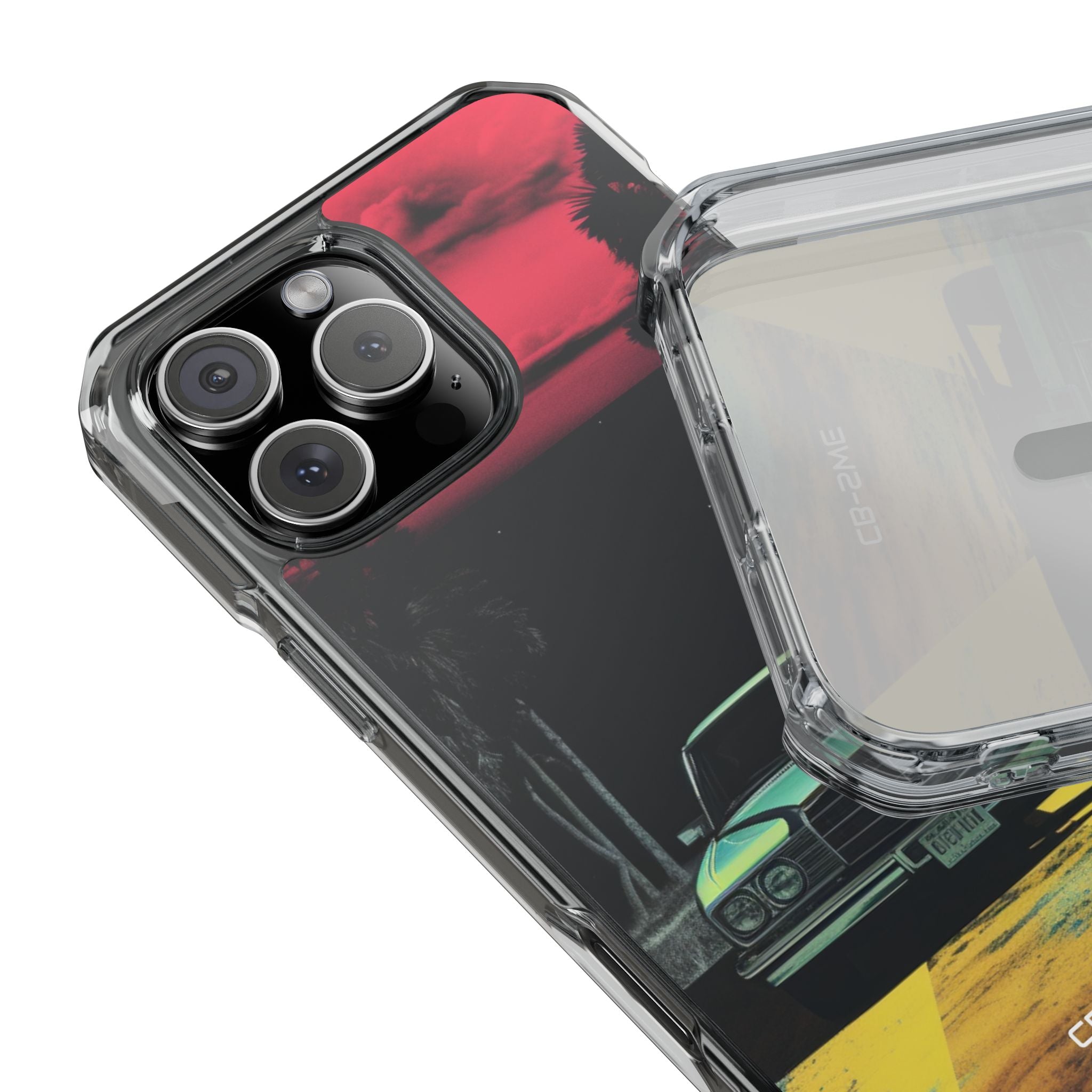 Retro Futuristic Nightscape iPhone Case - Impact