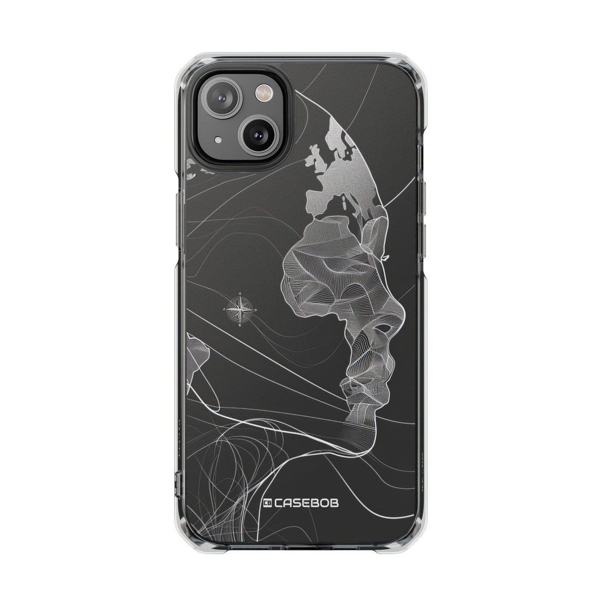 Fluid Earth Harmony - Phone Case for iPhone (Clear Impact - Magnetic)