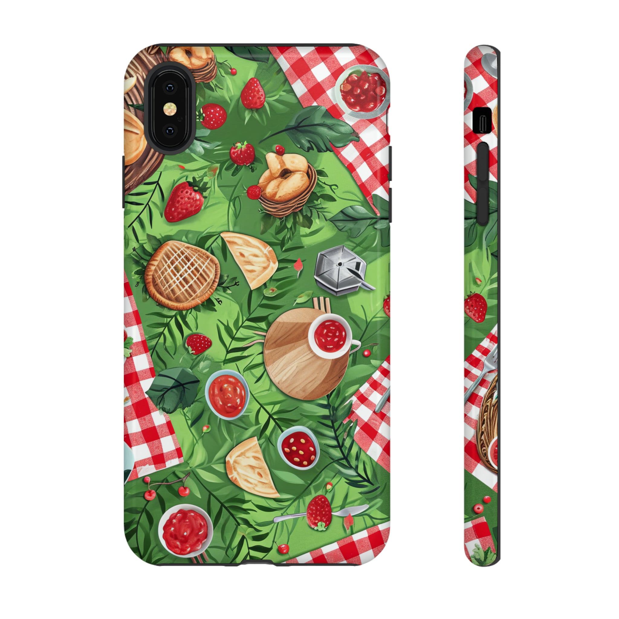 Picnic Love Checkered Bliss - Protective Phone Case