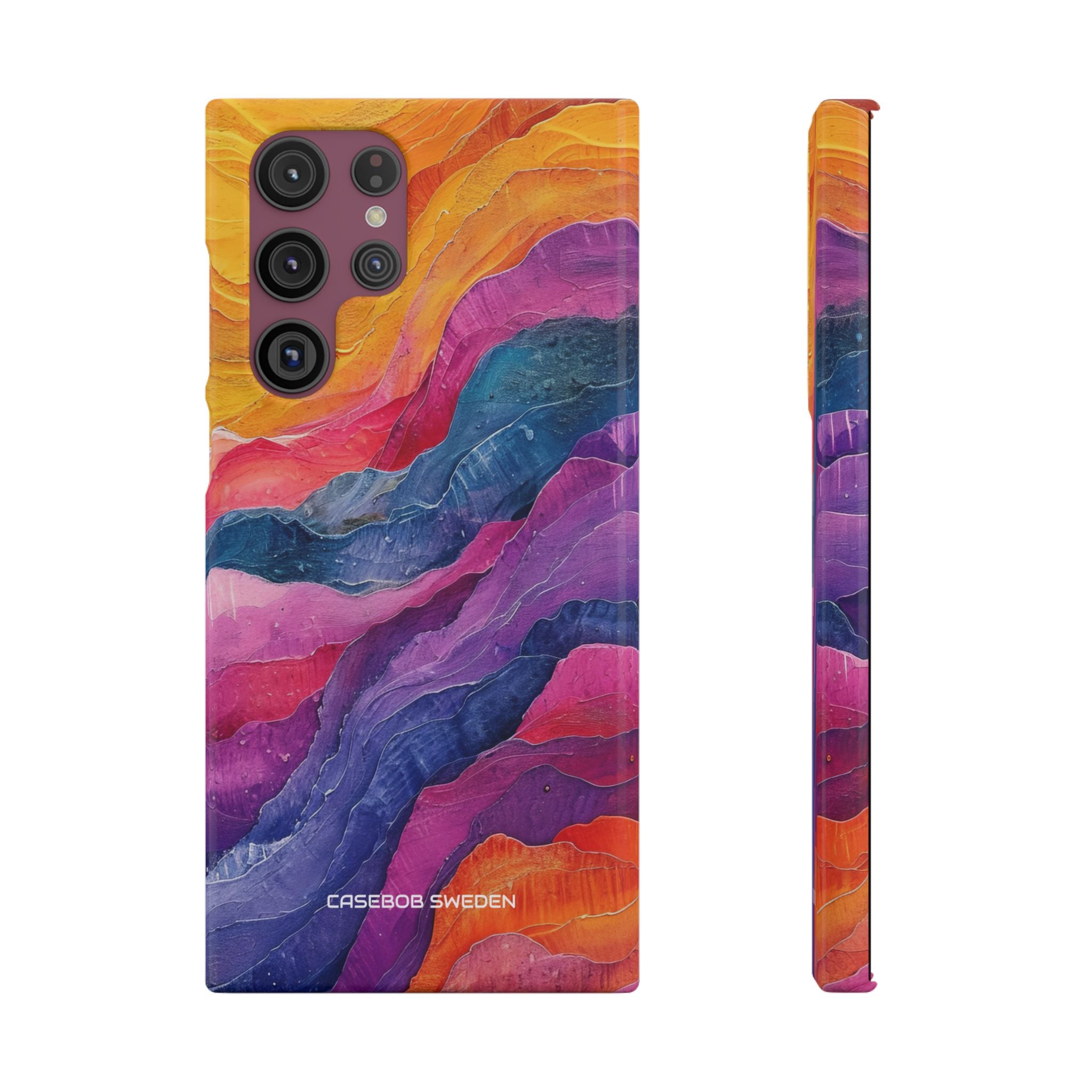 Vibrant Abstract Waves - Slim Samsung S22 Phone Case