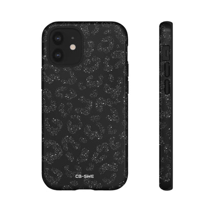 Glittery Leopard Elegance - iPhone Case