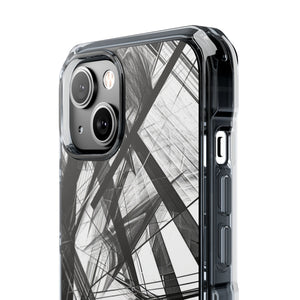 Monochrome Chaos - Phone Case for iPhone (Clear Impact - Magnetic)