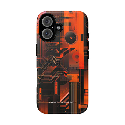 Gradient Circuitburst iPhone 16 - Tough Phone Case