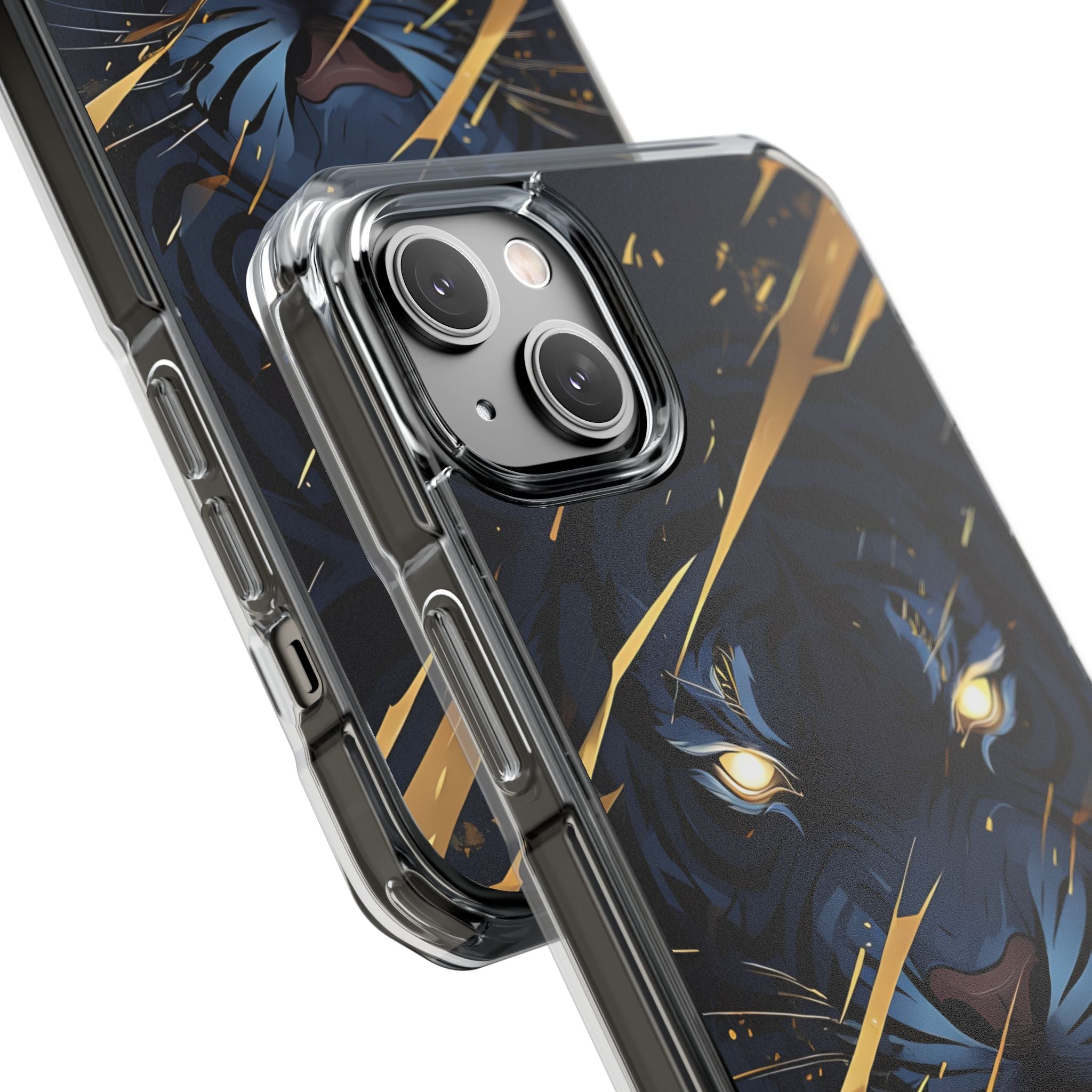Tiger's Glowing Gaze iPhone Case - Impact