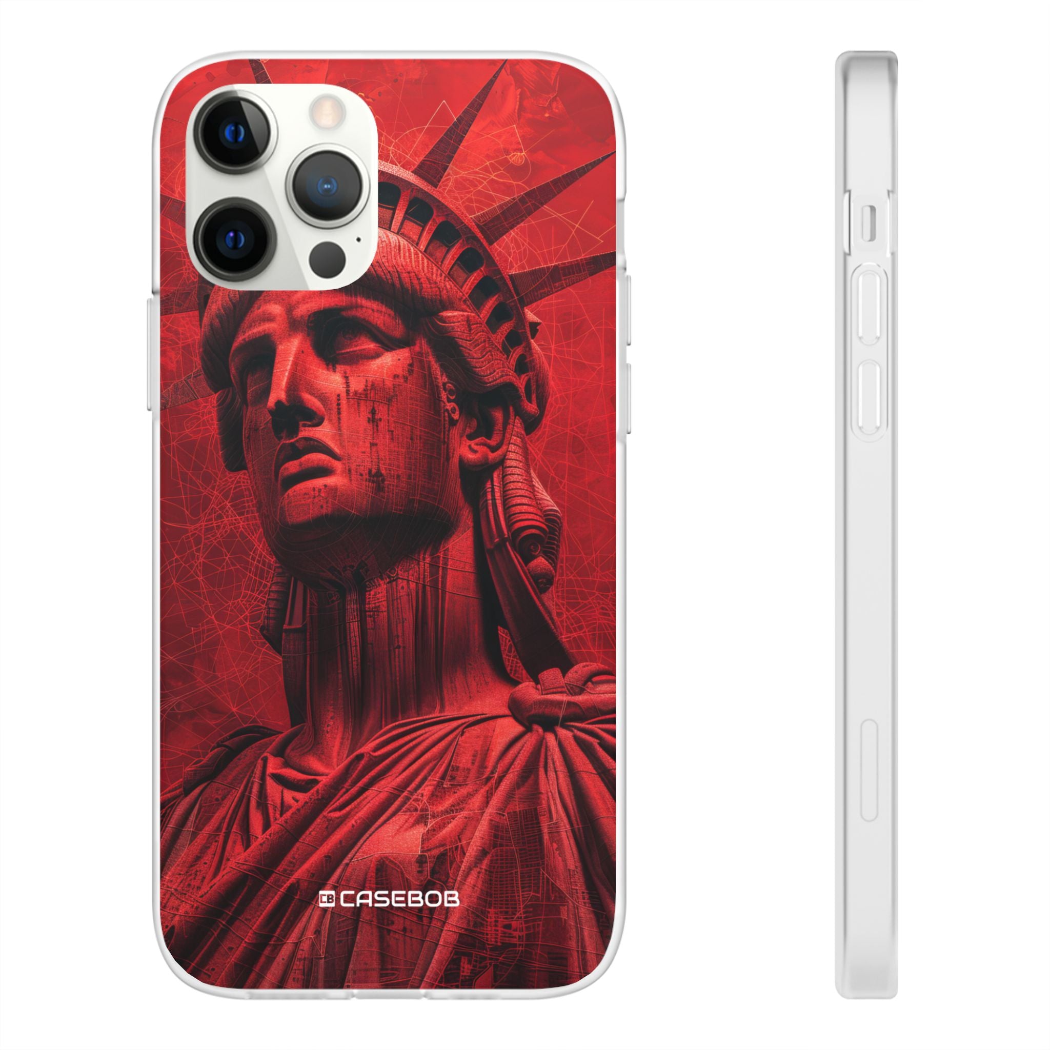 Red Liberty Revolution | Flexible Phone Case for iPhone