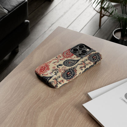Tourbillon Paisley Marine iPhone 14 - Tough