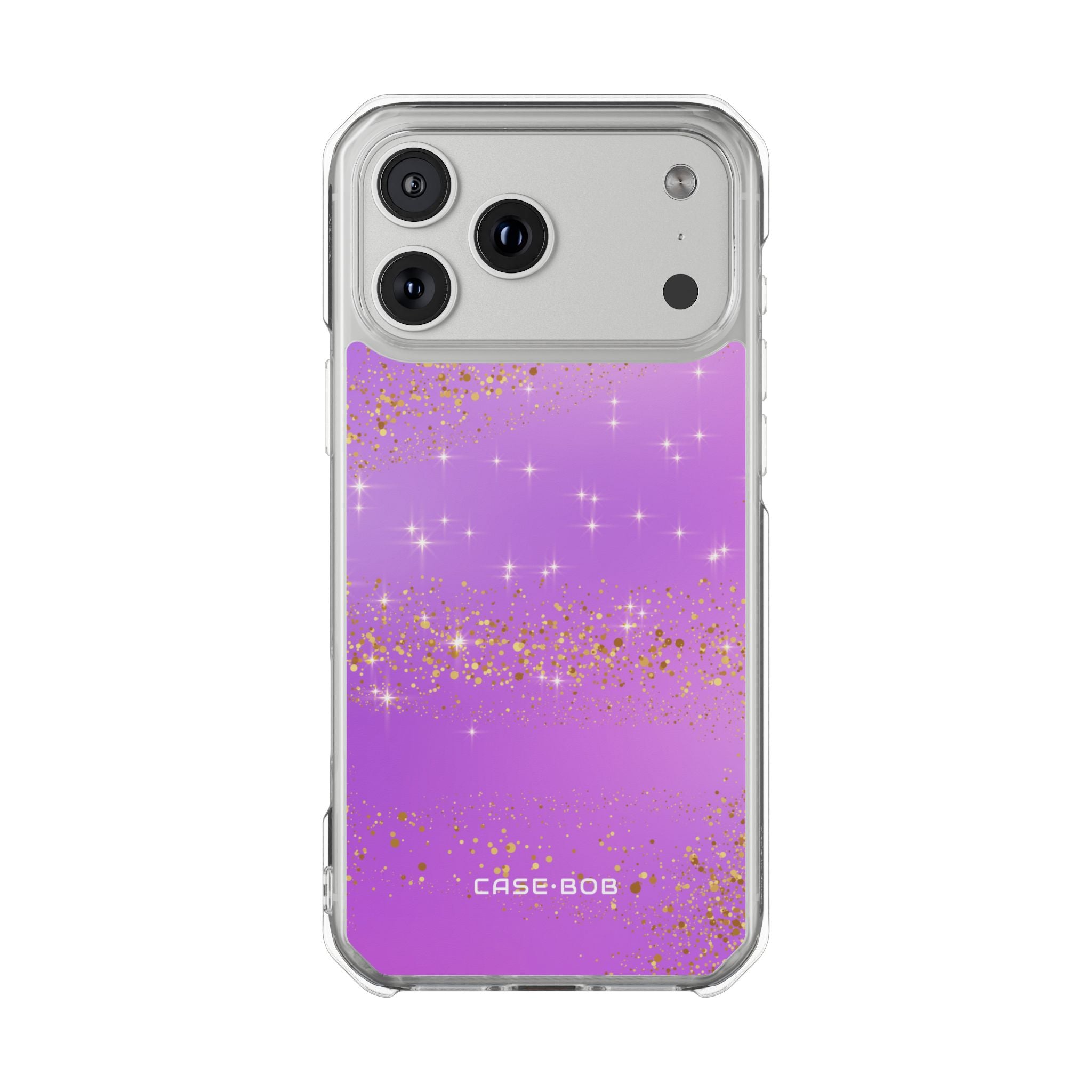 Golden Glitter Bands iPhone 17 Pro Max Case - Impact