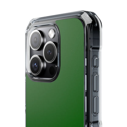 Dark Green - Clear Impact Case for iPhone