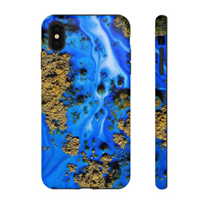 Blue River Ink Art iPhone Case (Protective) iPhone XS MAX Matte Phone Case