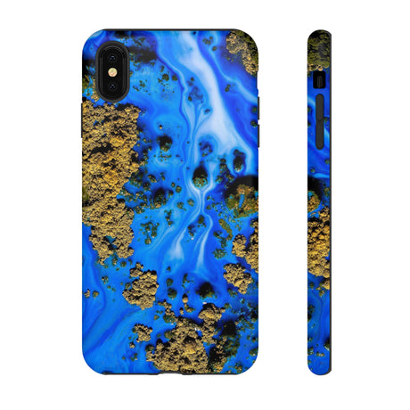 Blue River Ink Art iPhone Case (Protective) iPhone XS MAX Matte Phone Case