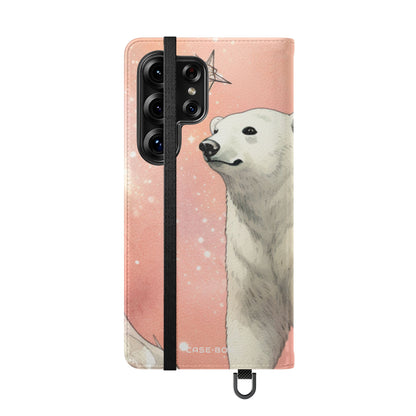 Polar Bear Nebula - Samsung S25 Ultra Case - Lompakkokotelo