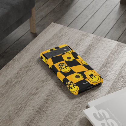 Joyful Checkered Smiles - Google Pixel Case