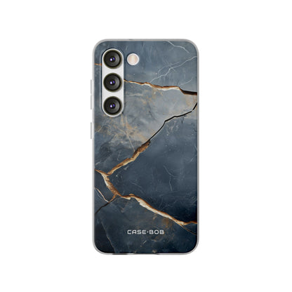 Jagged Vein Navy Samsung S23 Case - Soft