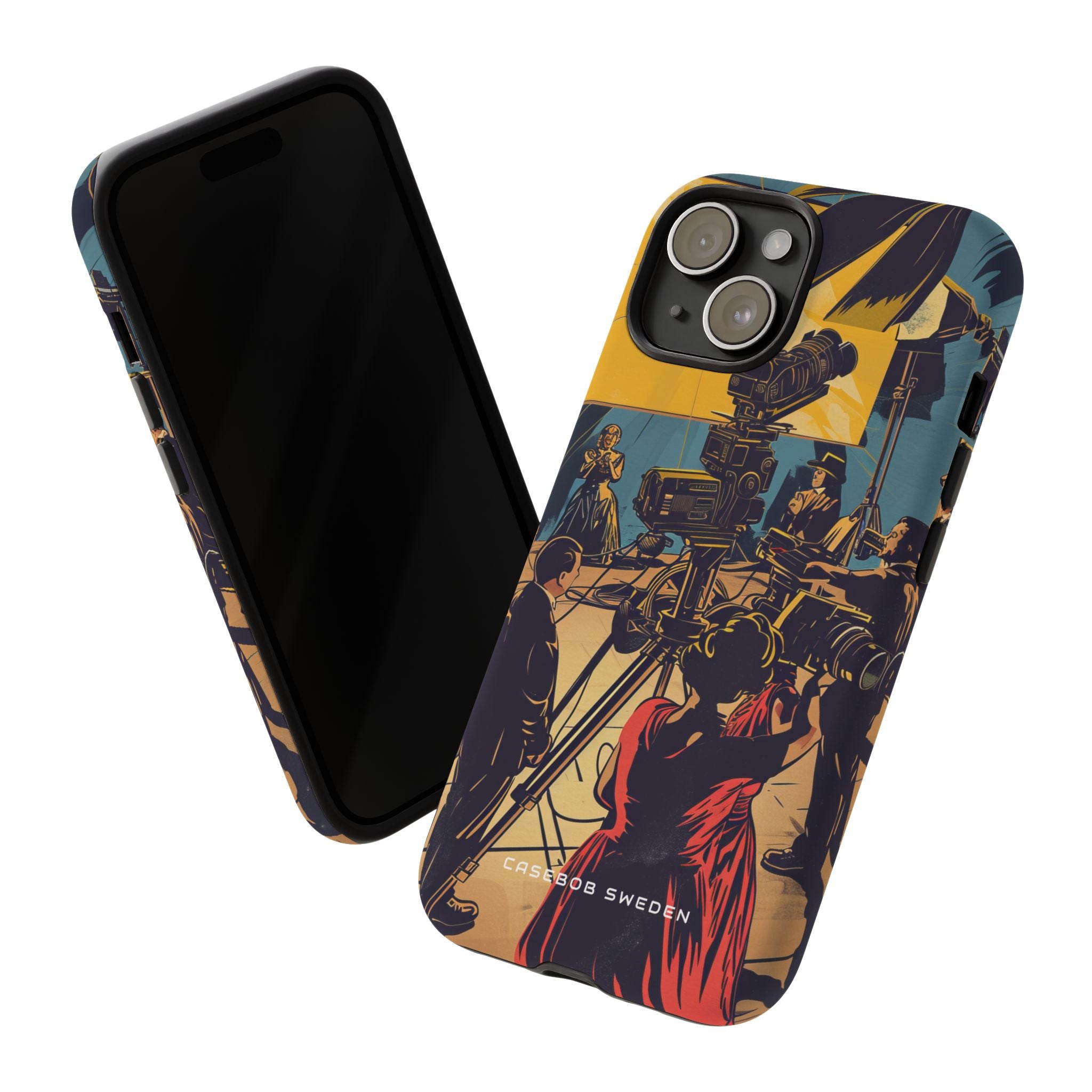 Golden Era Cinematic Spotlight iPhone 15 - Tough Phone Case