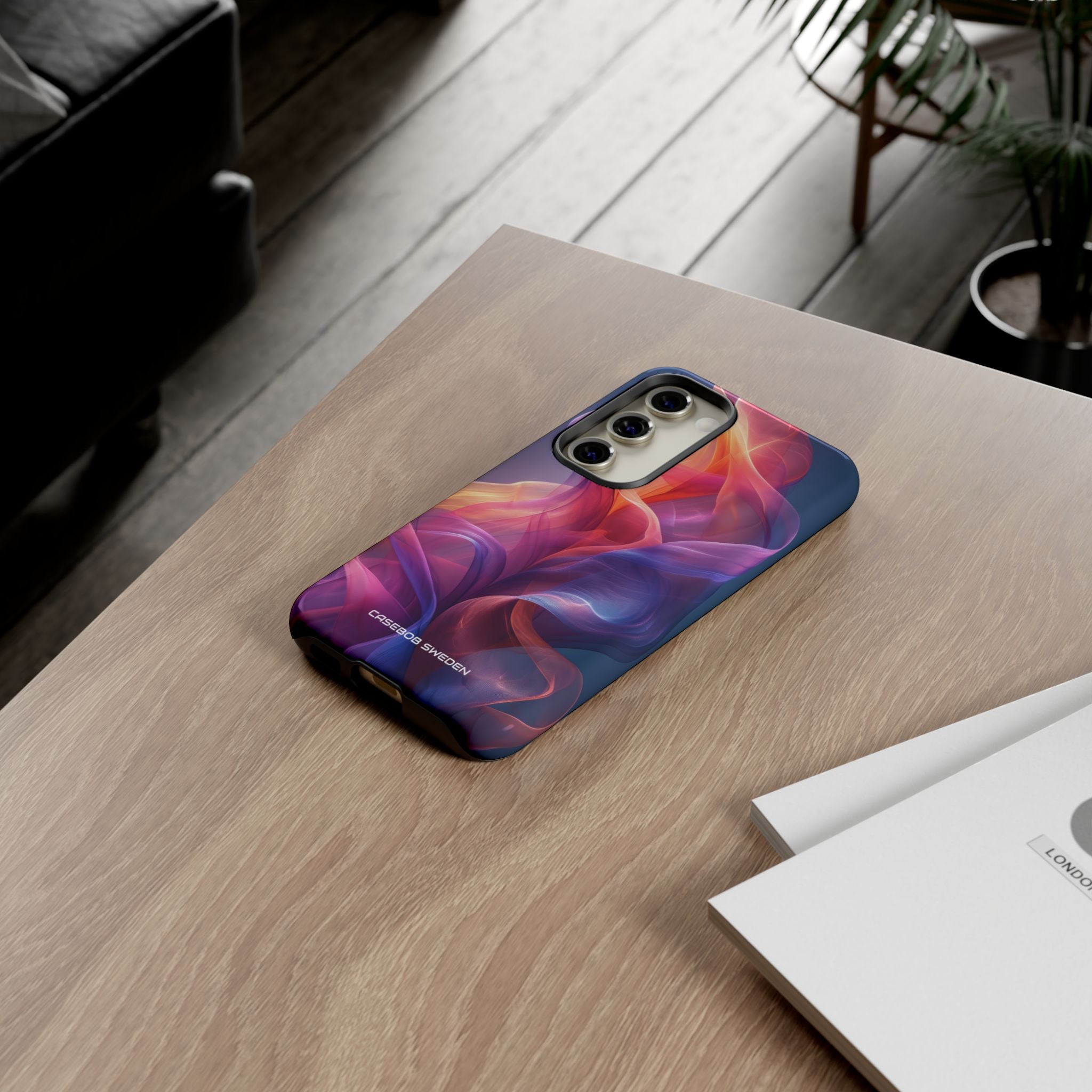 Violet Orange Flow - Tough Samsung S23 Phone Case