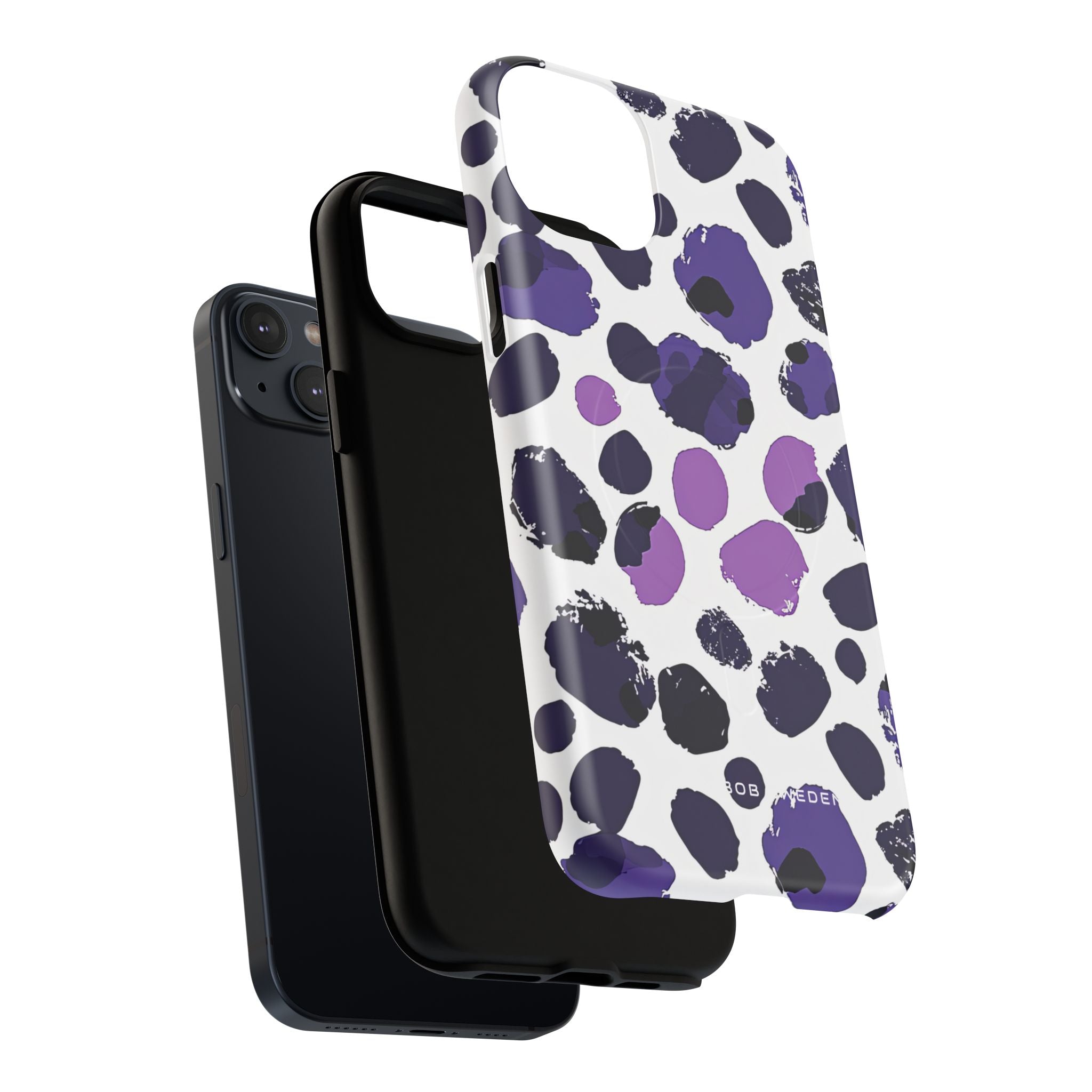 Purple Inkblots iPhone 14 | Tough+ Phone Case