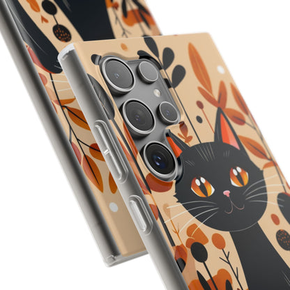 Black Cat Glow Samsung S24 Ultra Case - Soft
