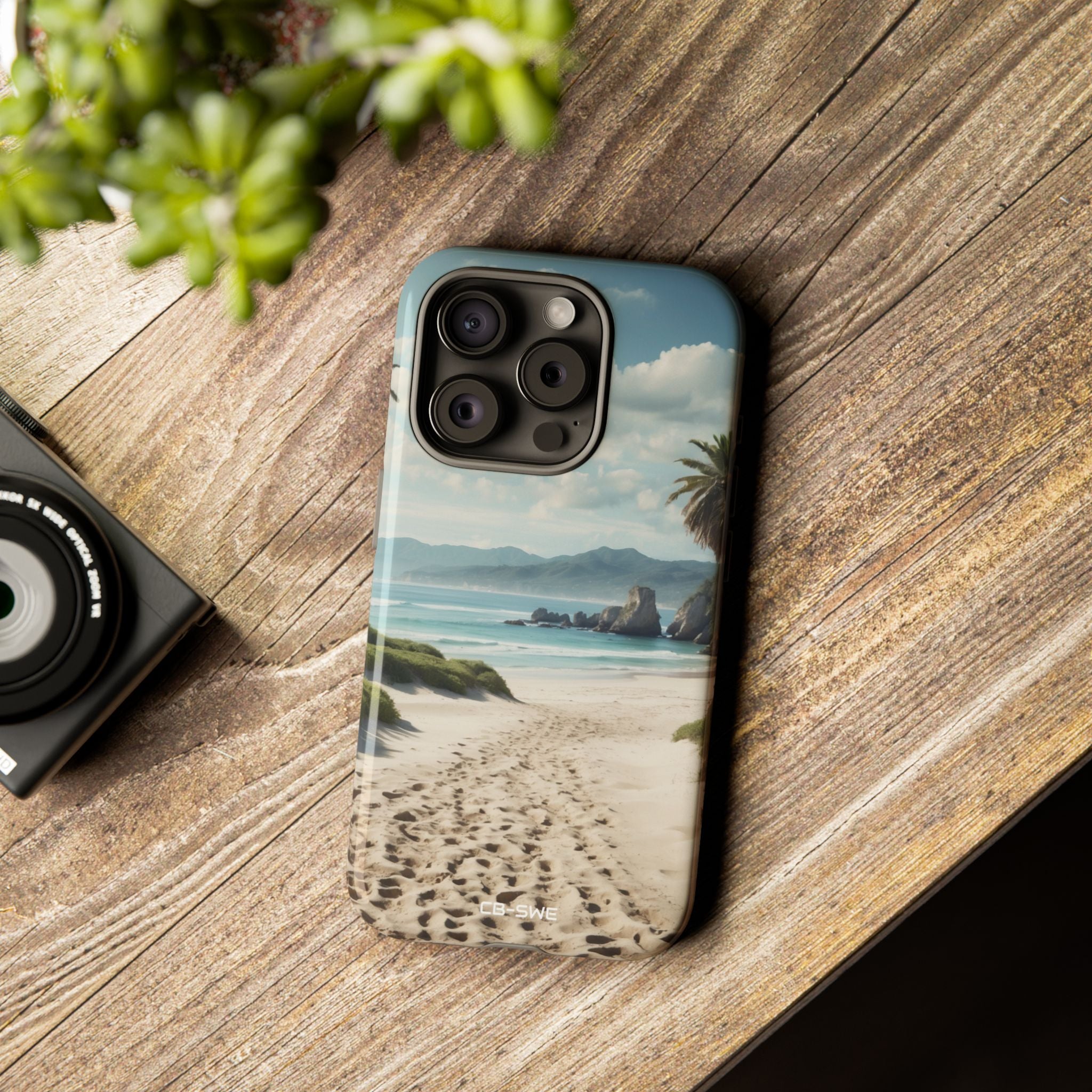 Footprints Trace Sand - iPhone Case