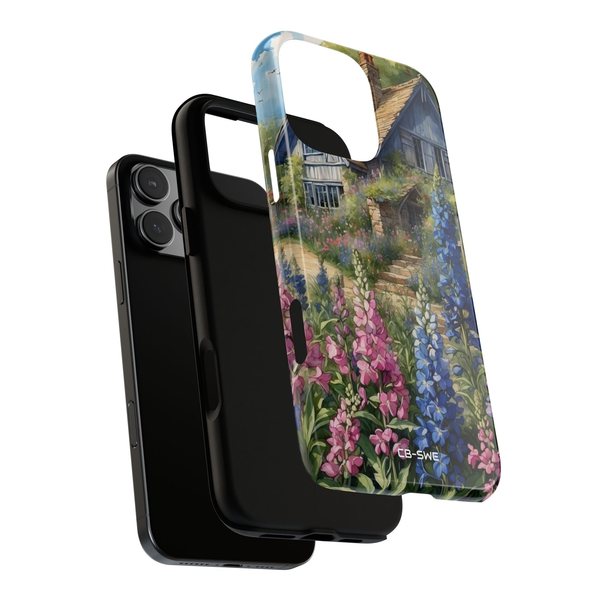 Cottage Surrounded Blossoms - iPhone Case