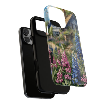 Cottage Surrounded Blossoms - iPhone Case