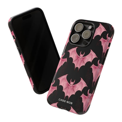 Pink Batwave iPhone 15 Pro Case - Tough