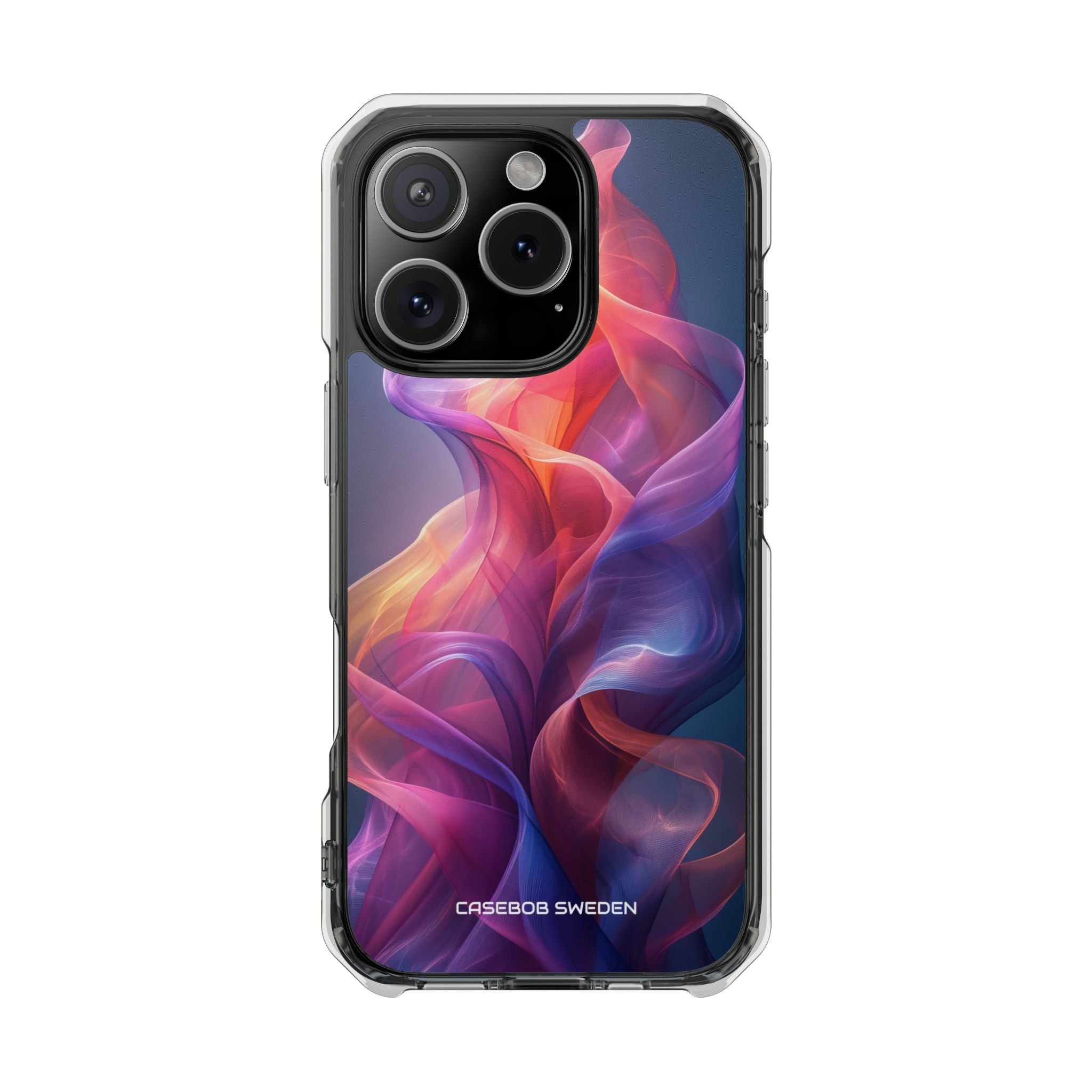 Violet Orange Flow - Clear Impact iPhone 16 Phone Case