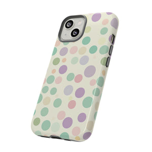 Polka Dot Pastel Harmony - Protective Phone Case