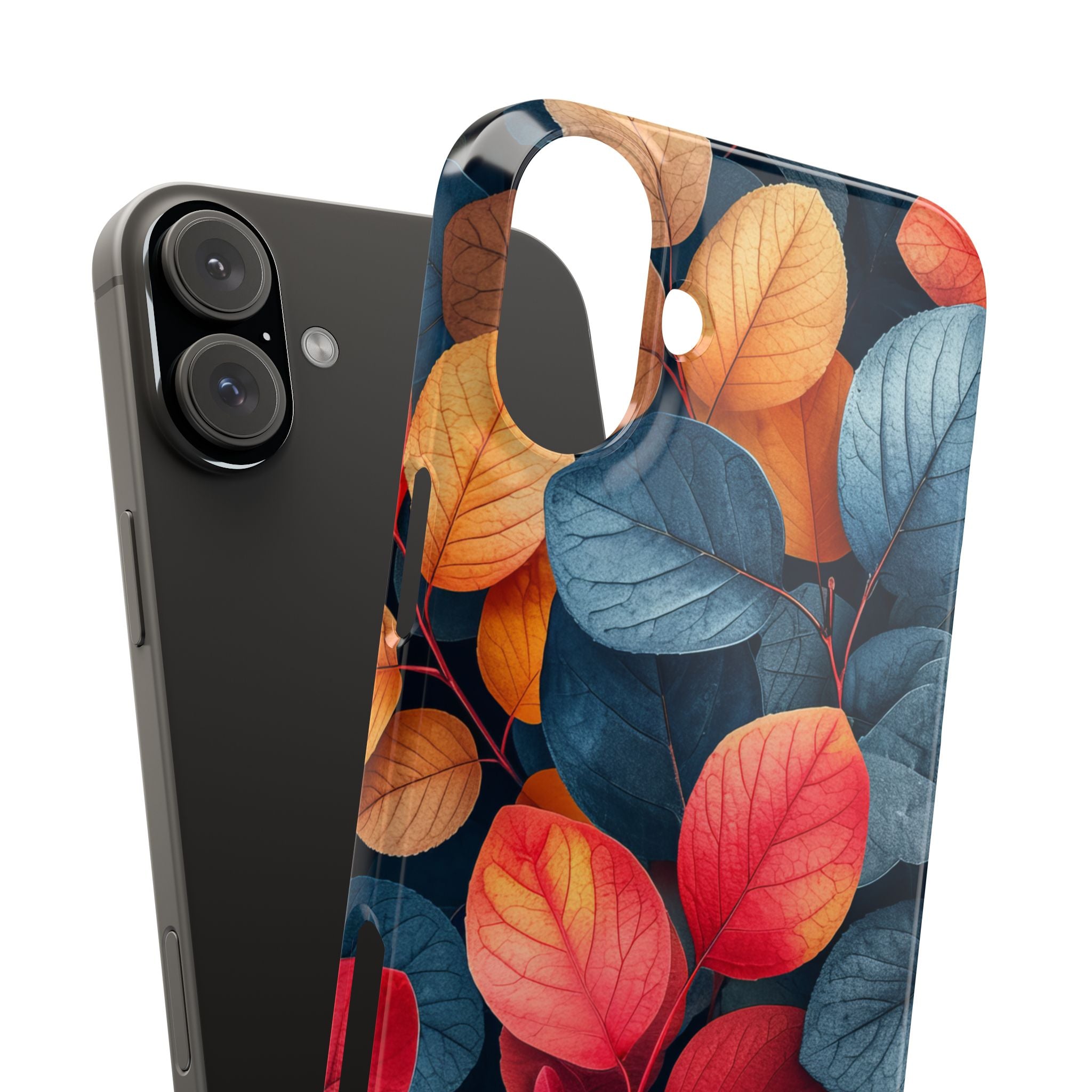 Vibrant Nature Leaves - Slim iPhone 16 Phone Case