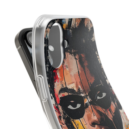 Masked Portrait Drips iPhone 16 Plus Case - Soft
