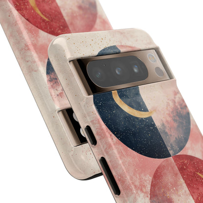 Golden Crescent Circles Google Pixel 8 Pro Case - Tough
