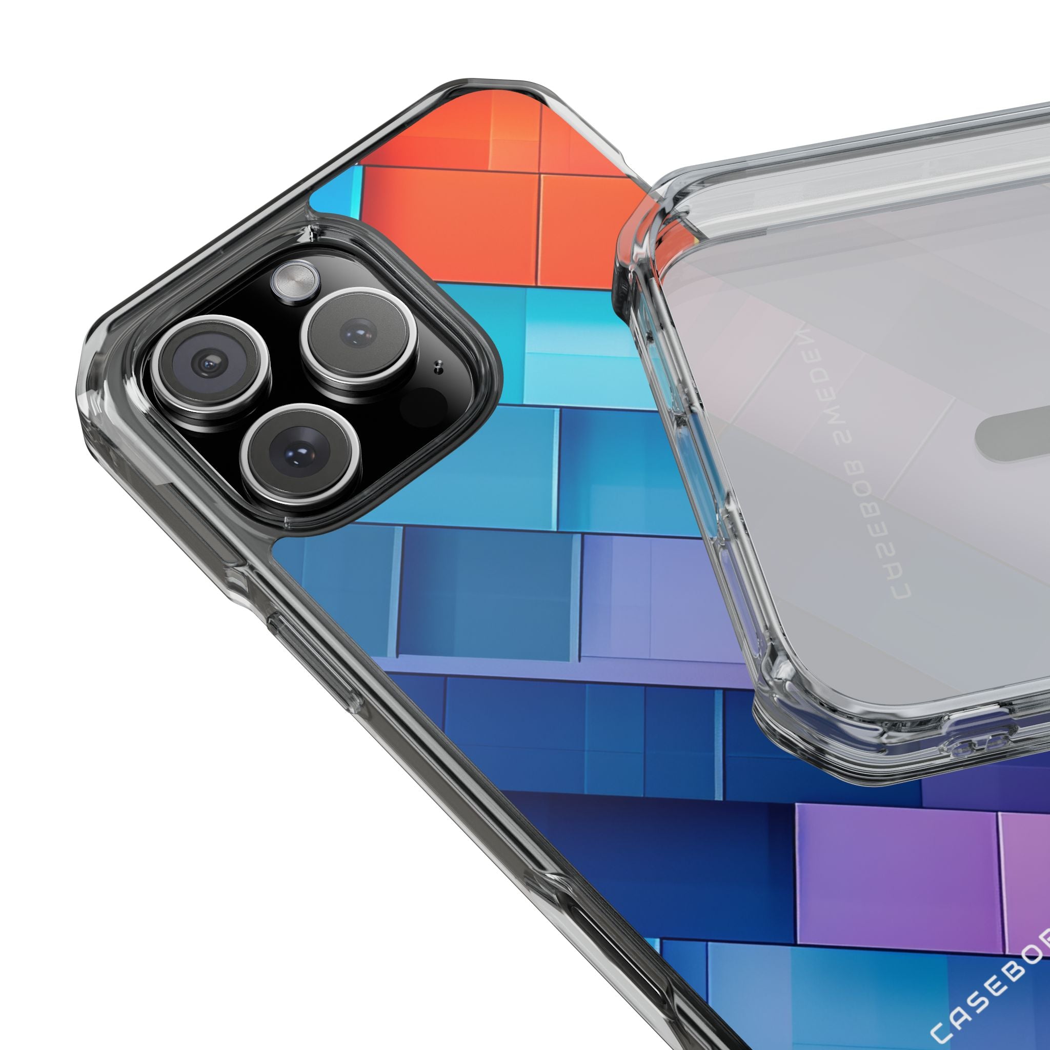 Vibrant GeoFlow iPhone 16 - Clear Impact Phone Case