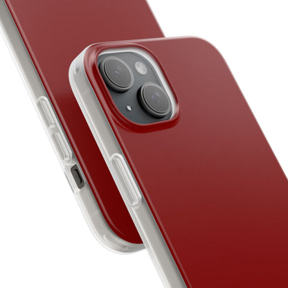 Dark Red iPhone 15 - Flexi Phone Case