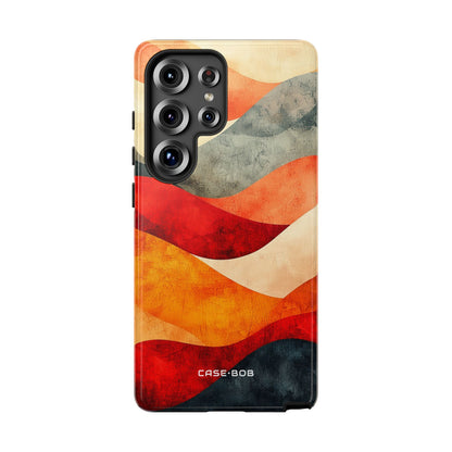 Cracked Wave Sunset Samsung S25 Ultra Case - Tough