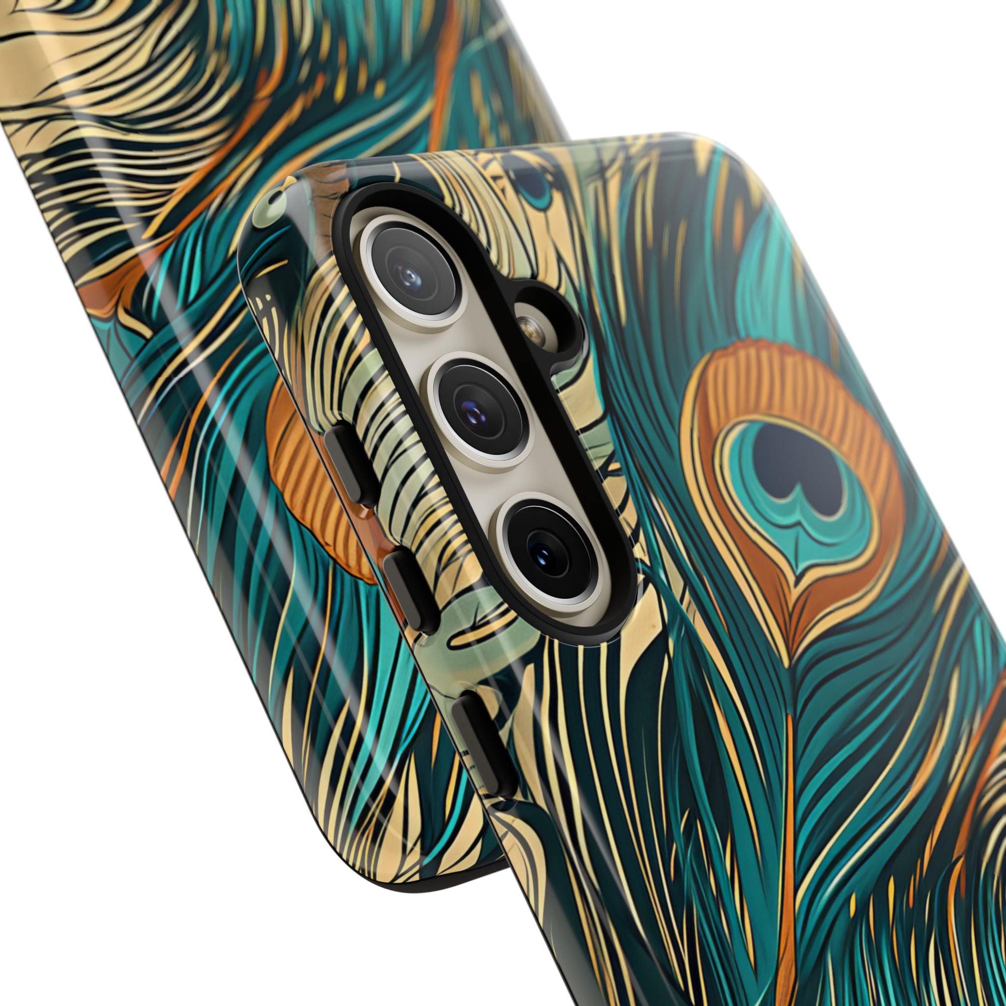 Art Nouveau Peacock Elegance Samsung S24 - Tough Phone Case