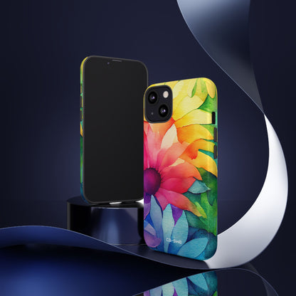 Vibrant Floral Symphony - iPhone Case