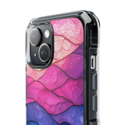 Wavy Veins Purple iPhone 15 Case - Impact