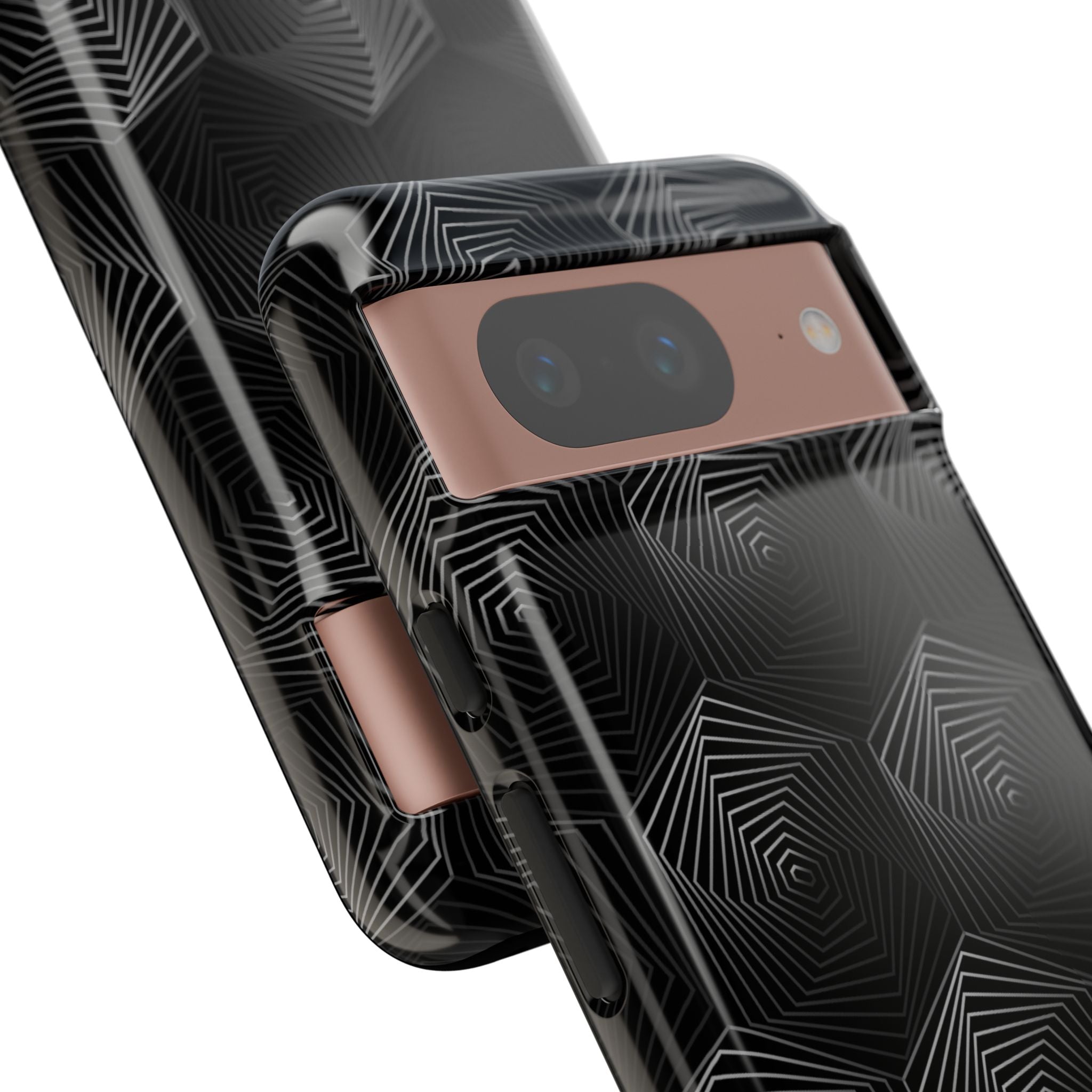 Geometric Spiral Illusion - Google Pixel Case
