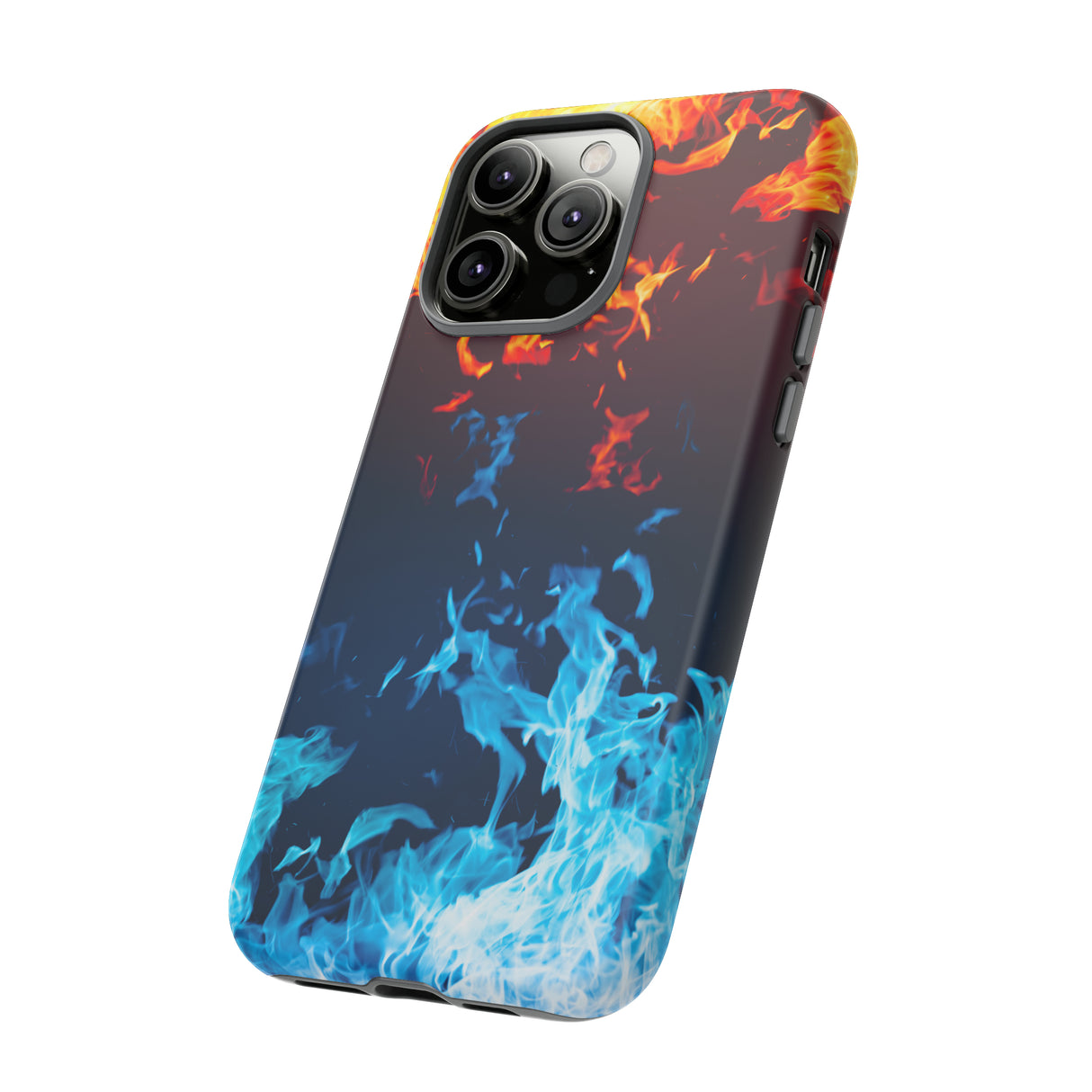 Red & Blue Flames - Protective Phone Case