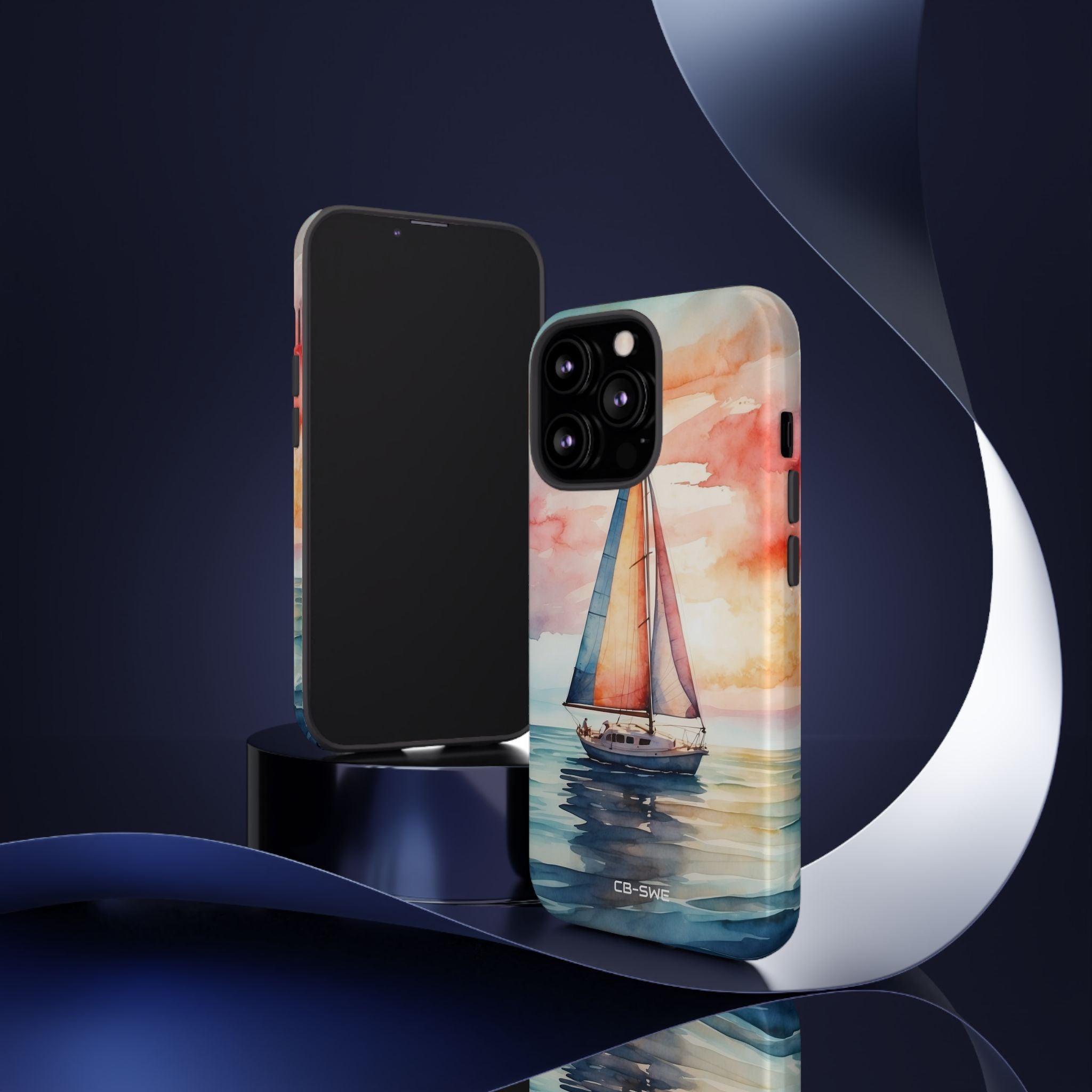 Sailboat Glides Calm - iPhone Case