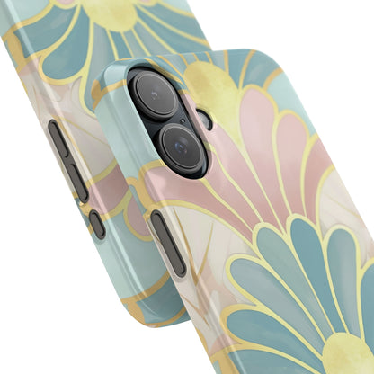 Pastel Deco Elegance - Slim iPhone 16 Phone Case